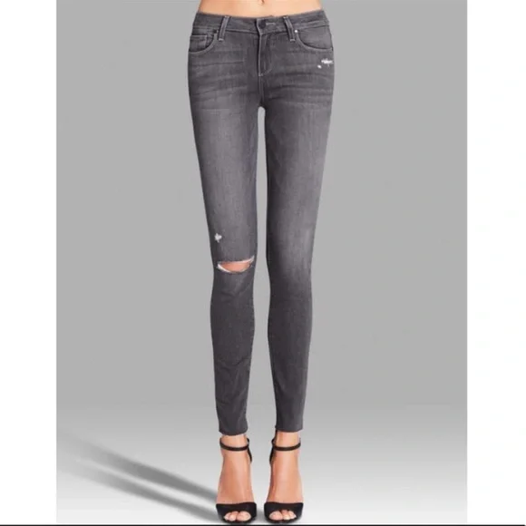Paige Verdugo Raw Hem Ankle Jeans - Picture 1 of 13